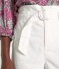 Picture of BEVERLY BELTED PAPER BAG SHORTS IN WHITE COTTON